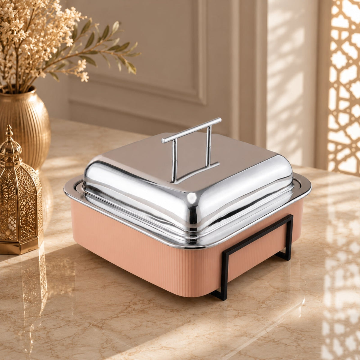 Ameco Pink Stainless Steel Food Warmer – 24cm, 28cm & 32cm