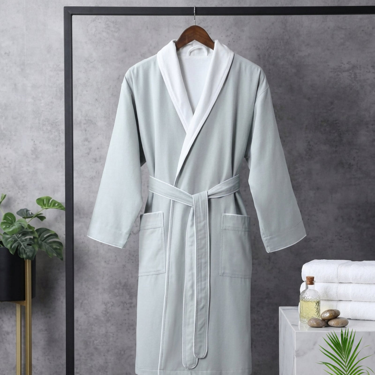 Double Color Luxury Bathrobe – Soft Premium Bathroom Robe Collection