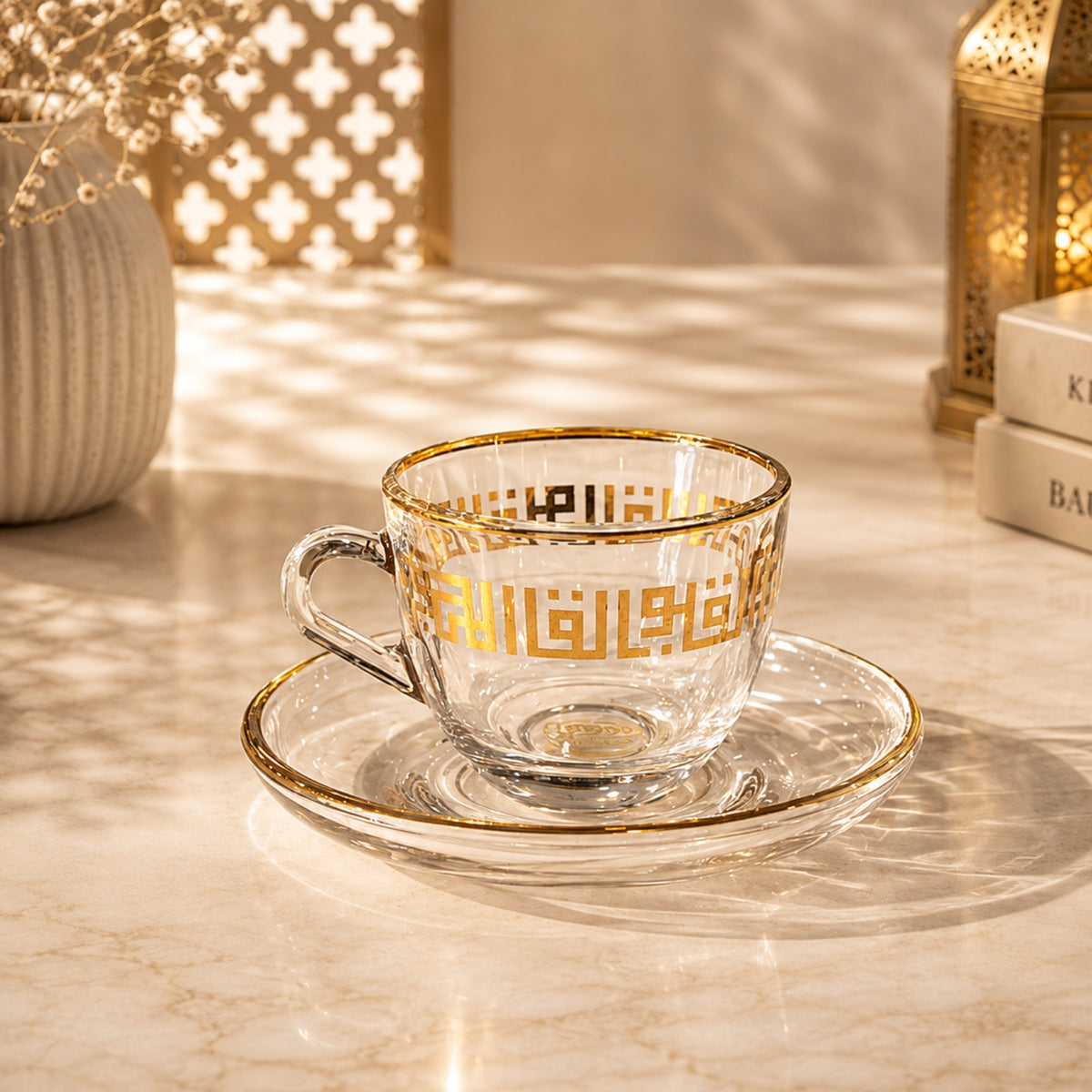90CC Turkish Coffee Cup & Saucer Set (6 Cups + 6 Saucers) | CUP&SCR331