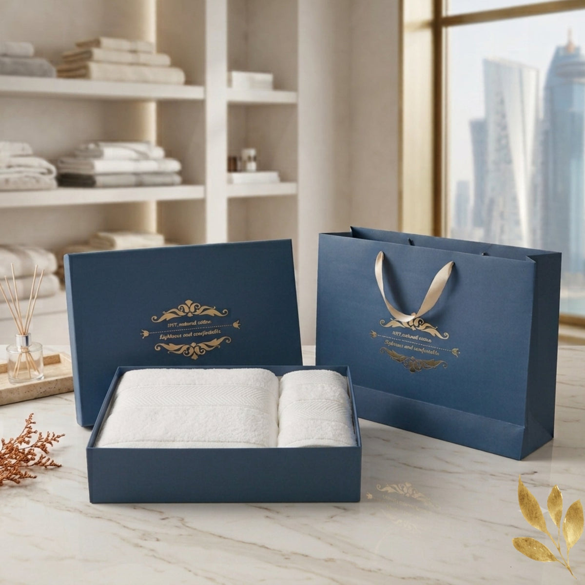 Ebel Premium 3 Piece Bath Towel Set – Bathroom Linen Collection