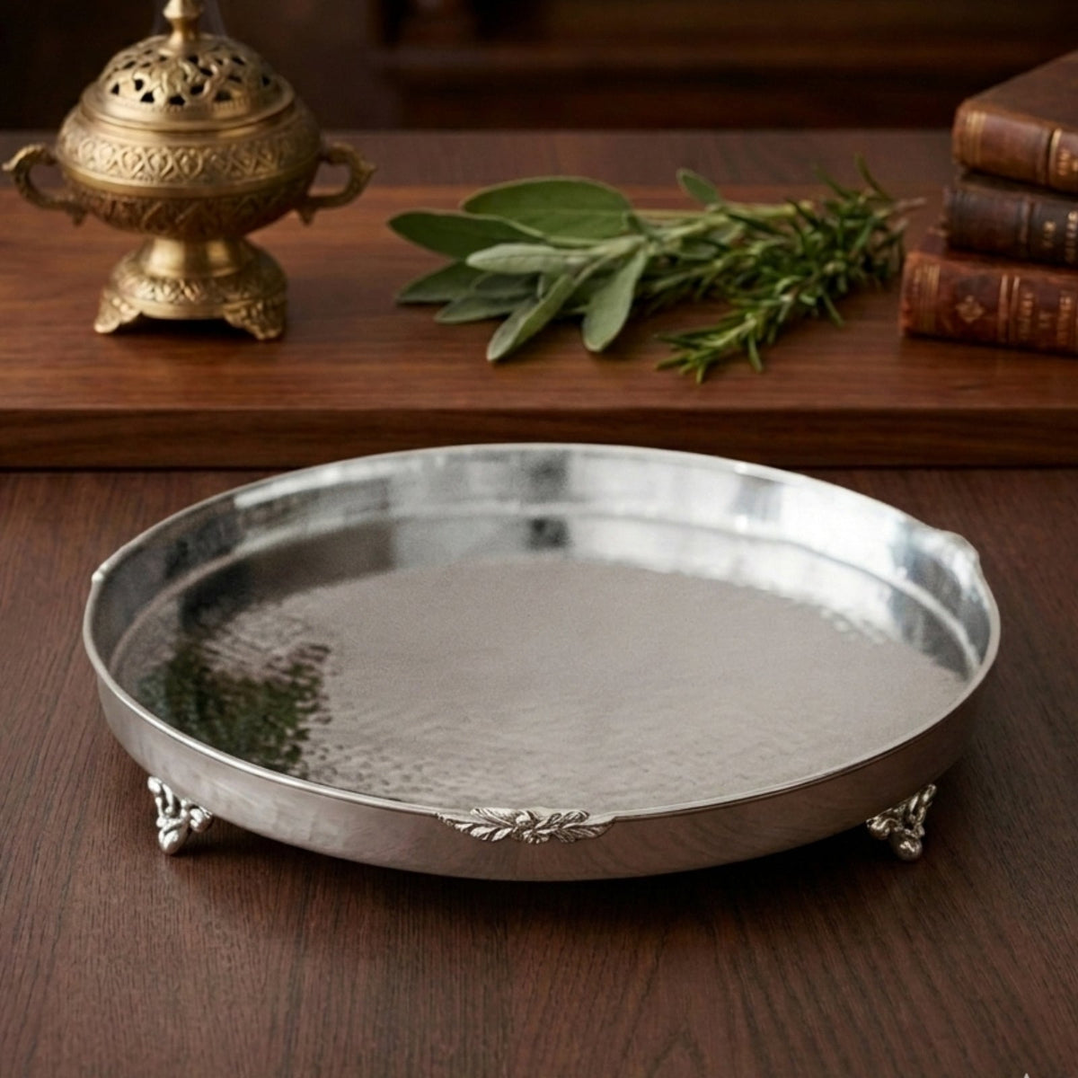Premium Stainless Steel Platter – Silver Finish