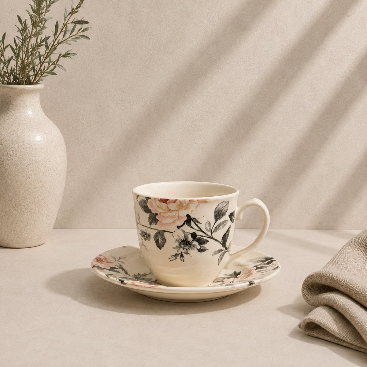 Japer Tea Cup & Saucer set 200ml | CL-2320FATC-/A+B