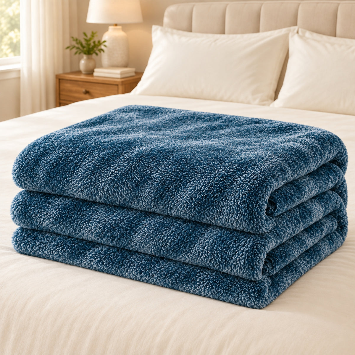 Lively Single Comfort Blanket – Blue | 165 × 229 cm, 350 GSM