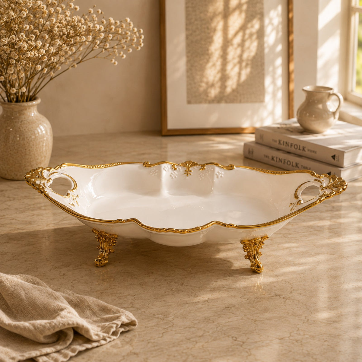 Luxury Porcelain Sweet Serving Platter 40cm | BRKH-66-9