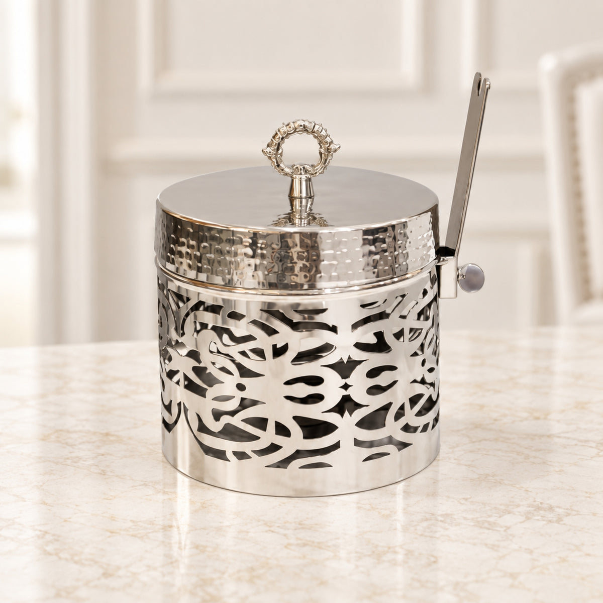 Silver Chafing Dish with Hinged Lid – Available in 1L, 2L & 4L