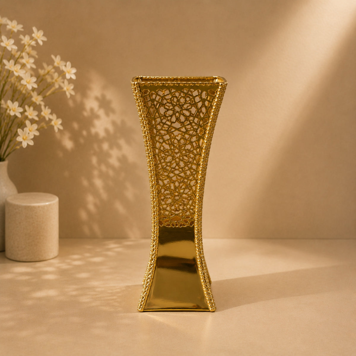 Gold Floral Cutwork Incense Burner – 24CM & 29CM
