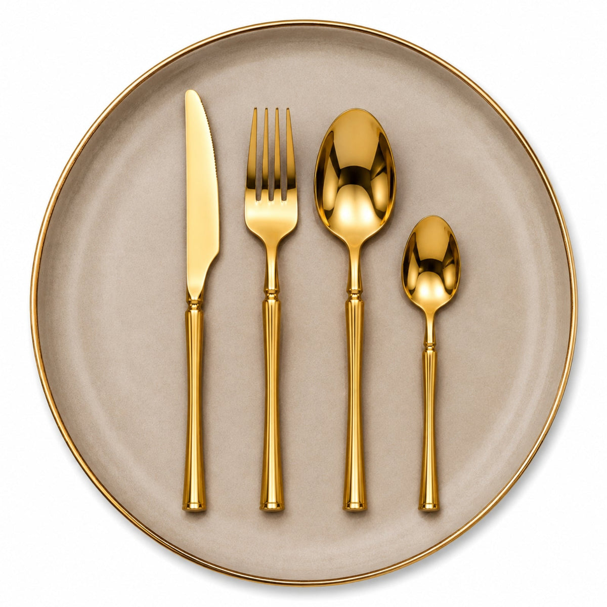 B552 Gold Stainless Steel Cutlery Collection