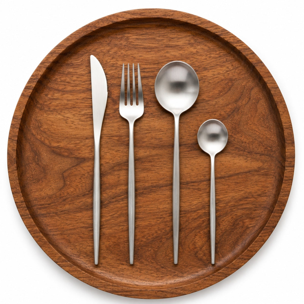 B772 Matte Steel Cutlery Collection
