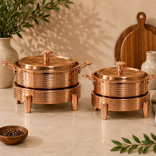 Copper Chafing Dish 28cm & 30cm | SAM507 / SAM508