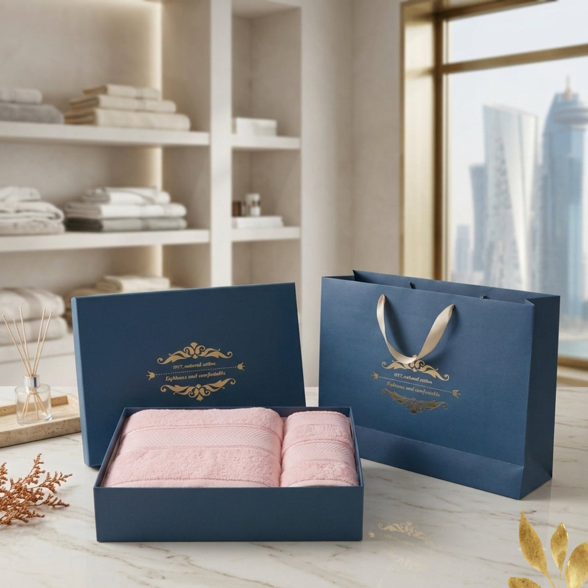 Ebel Premium 3 Piece Bath Towel Set – Bathroom Linen Collection