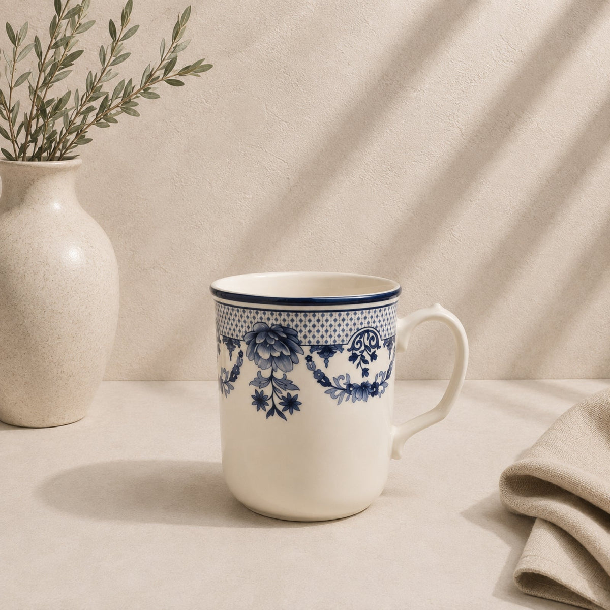 Avalora Blue Porcelain Mug 340ml | CL-3503KA-MG