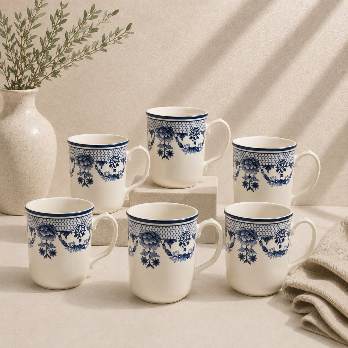 Avalora Blue Porcelain Mug 340ml | CL-3503KA-MG
