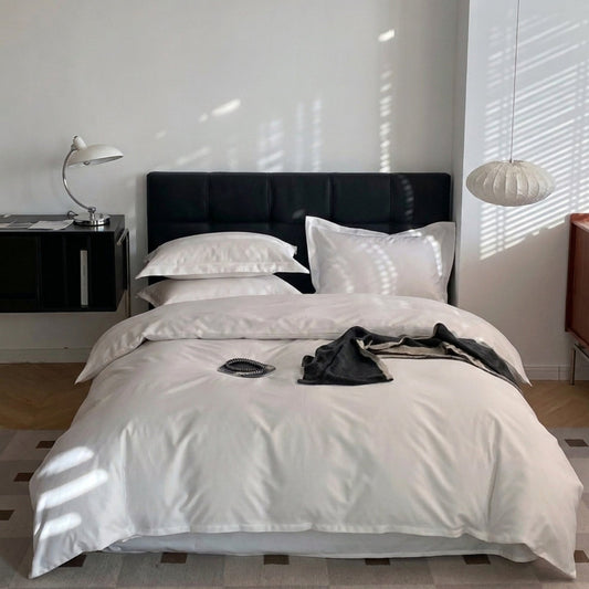 Premium XL White 410T Microfiber Bedding Set – 4 Pieces