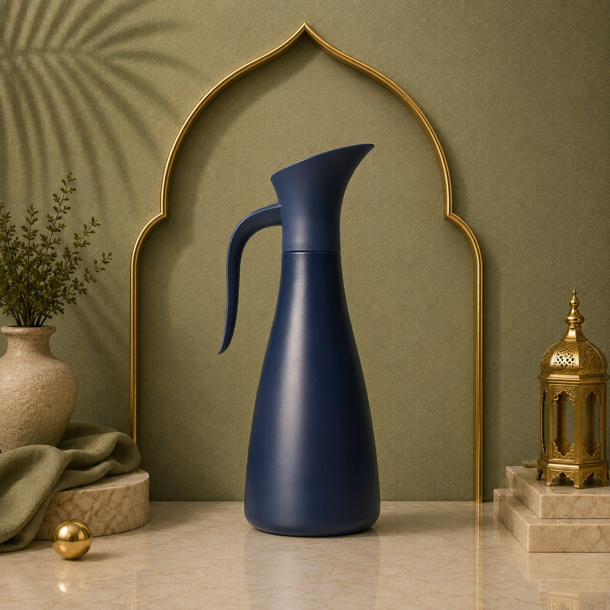 800ml Vacuum Flask by Rolext – Navy Blue