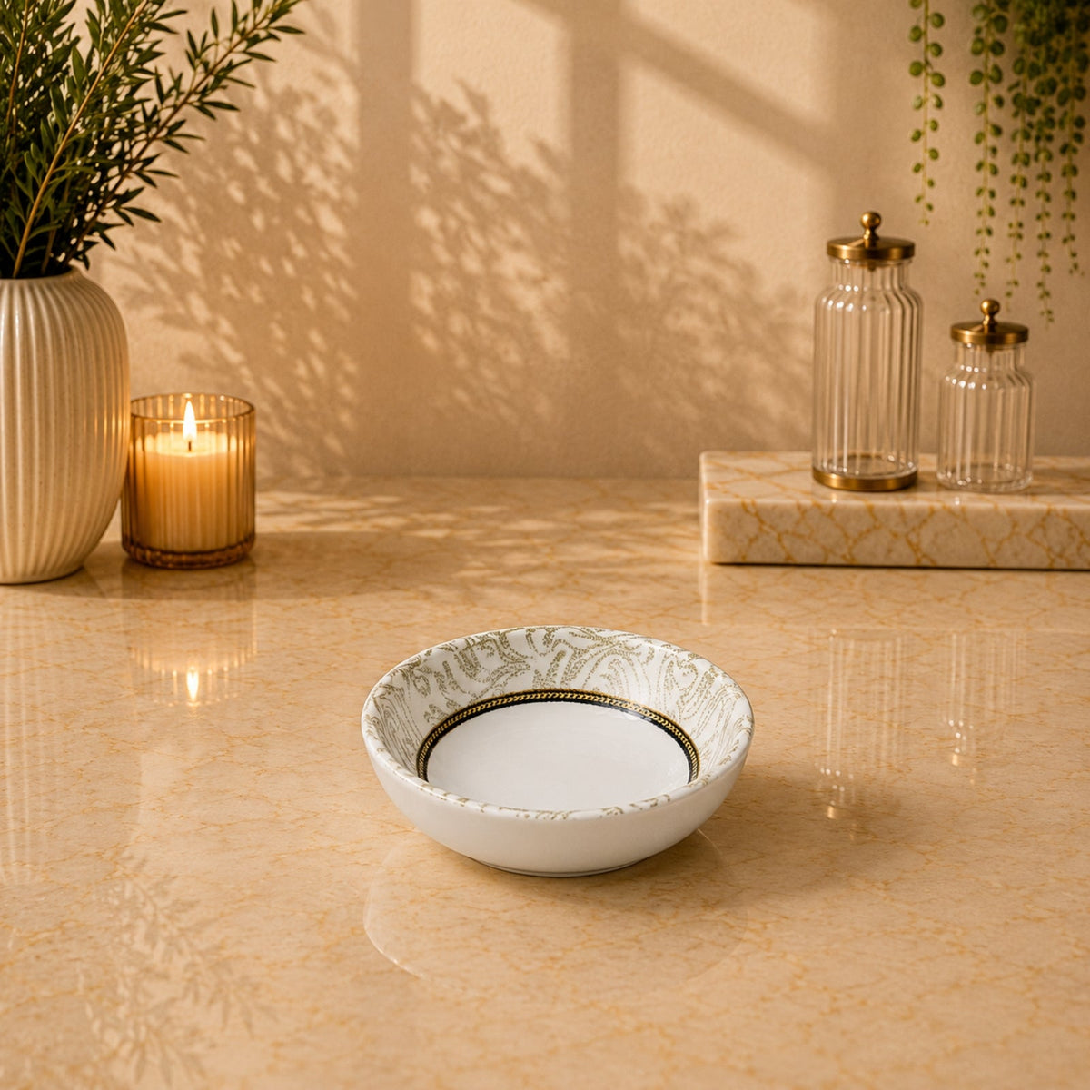Edessa Elana Ceramic Round Snack Bowl 10.5cm | SR127-821E 