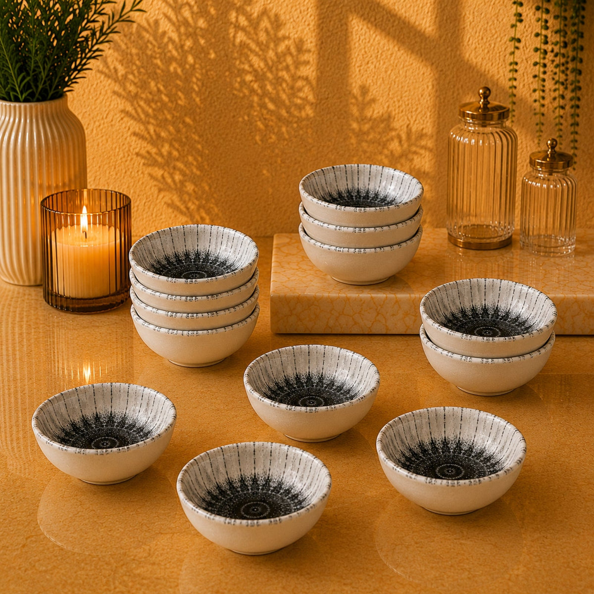 Edessa Cosmo Ceramic Round Snack Bowl 10.5cm | SR127-978C