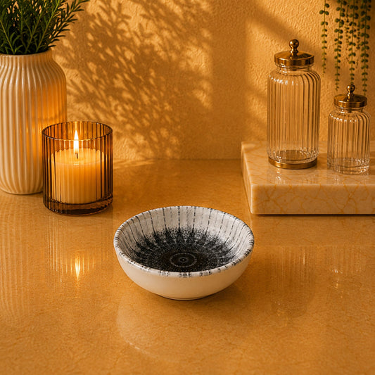 Edessa Cosmo Ceramic Round Snack Bowl 10.5cm | SR127-978C