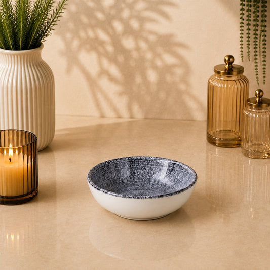Edessa Ginko Ceramic Round Snack Bowl 10.5cm | SR127-931G - Multicolor