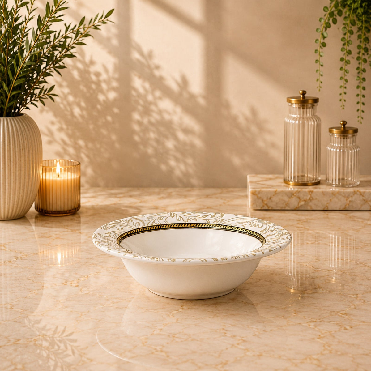 Edessa Elana Ceramic Round Serving Bowl 17cm | SR155-821E 