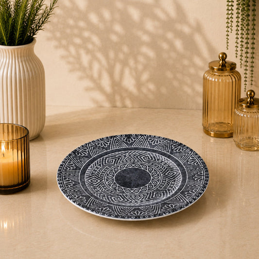 Edessa Ginko Ceramic Round Dessert Plate 20cm | SR156-931G - Multicolor