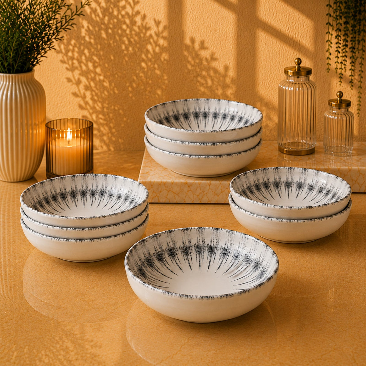 Edessa Cosmo Ceramic Round Soup Bowl 15cm | SR170-978C