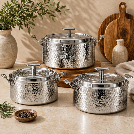 SAM527 304 Stainless Steel Hotpot – 22cm / 26cm / 28cm