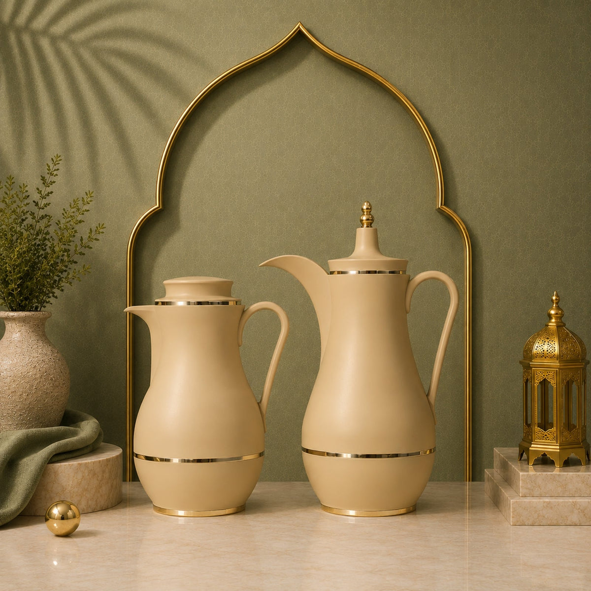 Vacuum Flask Set 1L & 0.7L – 3 Elegant Colours By Spring Field