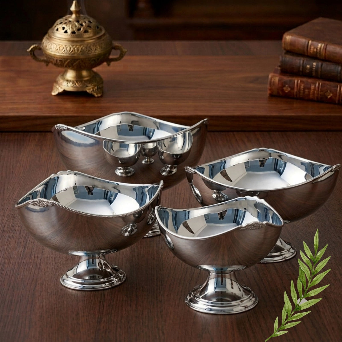 Stainless Steel Serving Platter – Silver Finish