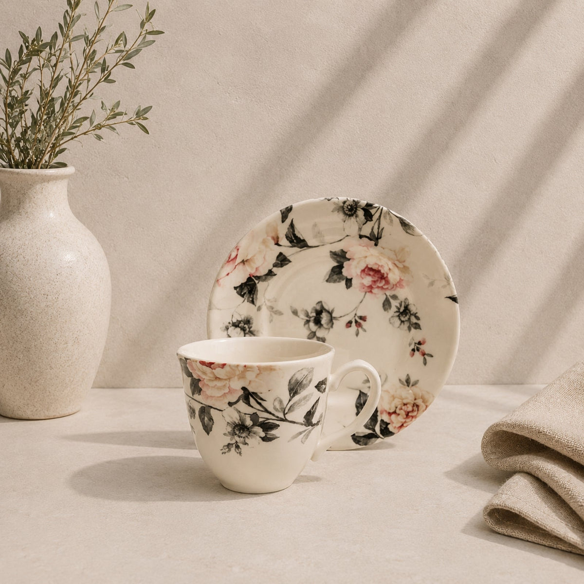 Japer Tea Cup & Saucer set 200ml | CL-2320FATC-/A+B