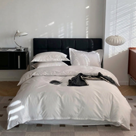 Premium XL White 210T Microfiber Bedding Set – 4 Pieces