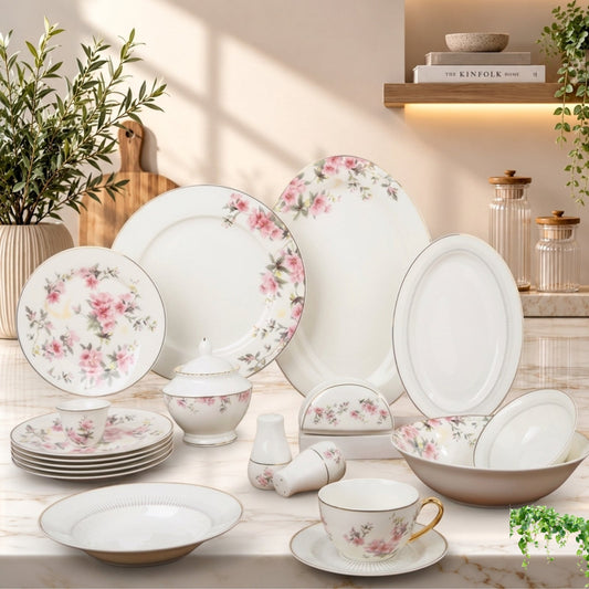 65-Piece Round Dinner Set – Luxury Premium Dinnerware Collection