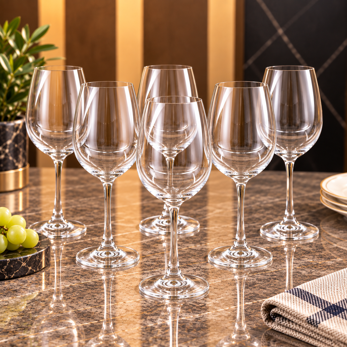 Ocean Madison White Wine Glass 350ml – Clear Stemmed Glass
