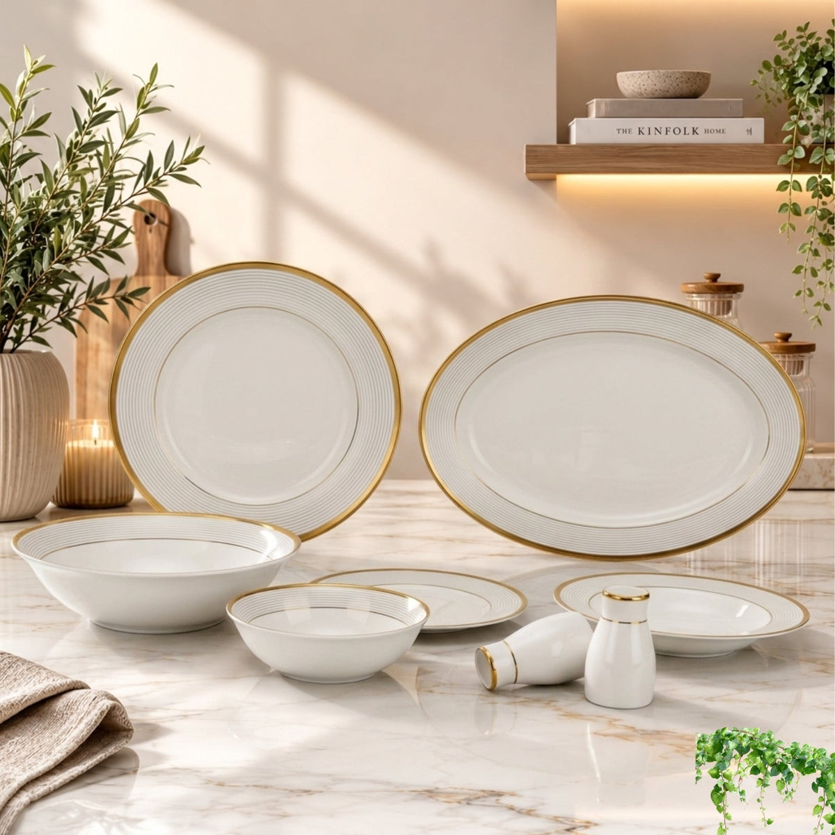 29-Piece Premium Dinner Set – Elegant Everyday Dinnerware Collection