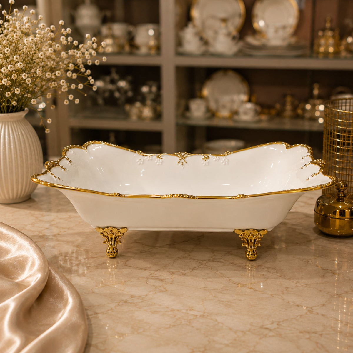 Luxury Rectangular Fruit Bowl 26cm | BRKH-66-4