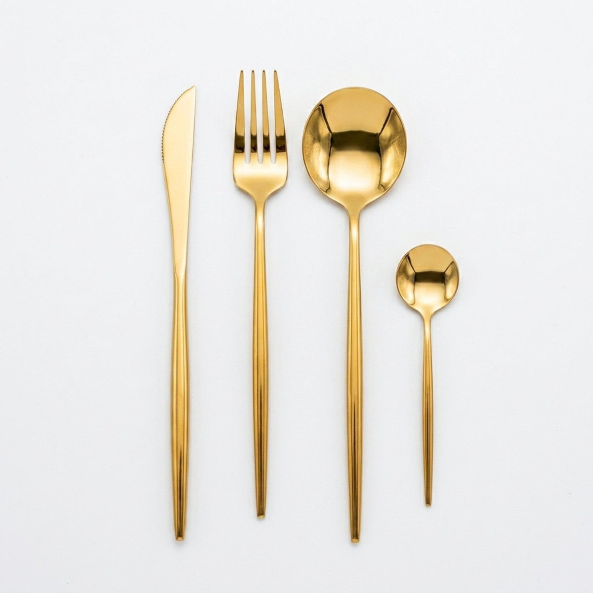 B772 Gold Stainless Steel Cutlery Collection