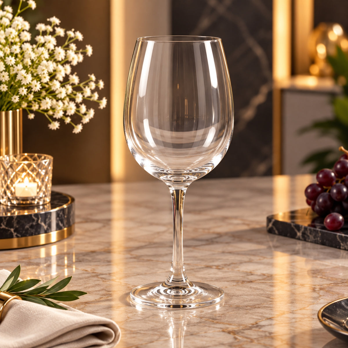 Ocean Madison Red Wine Glass 425ml – Elegant Clear Stemmed Glass