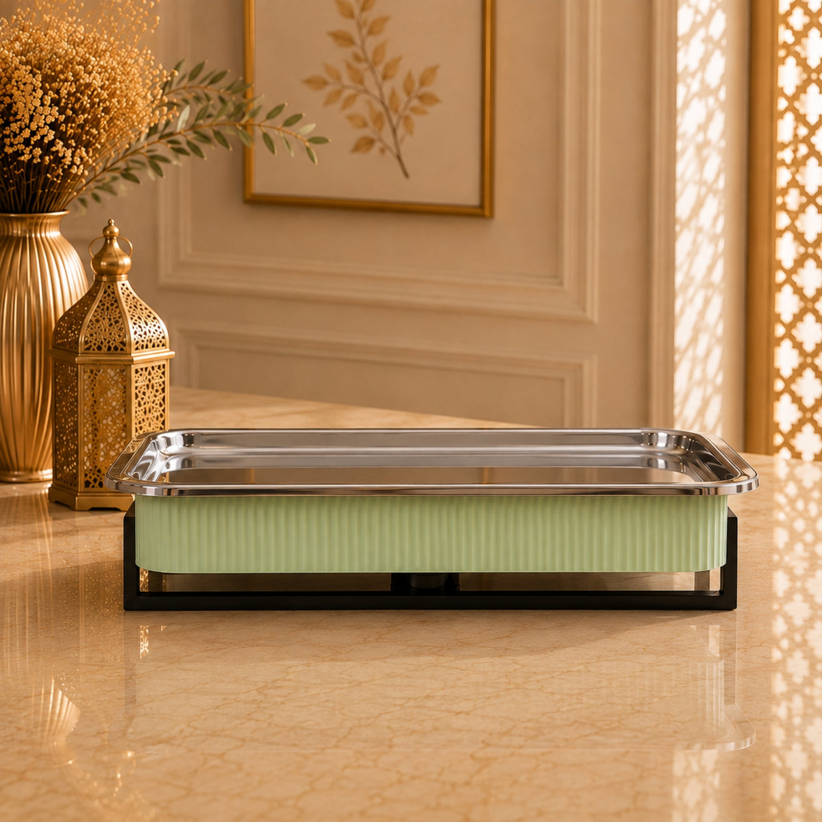 Rice Serving Plate Green 30cm & 45cm | Item No. 127