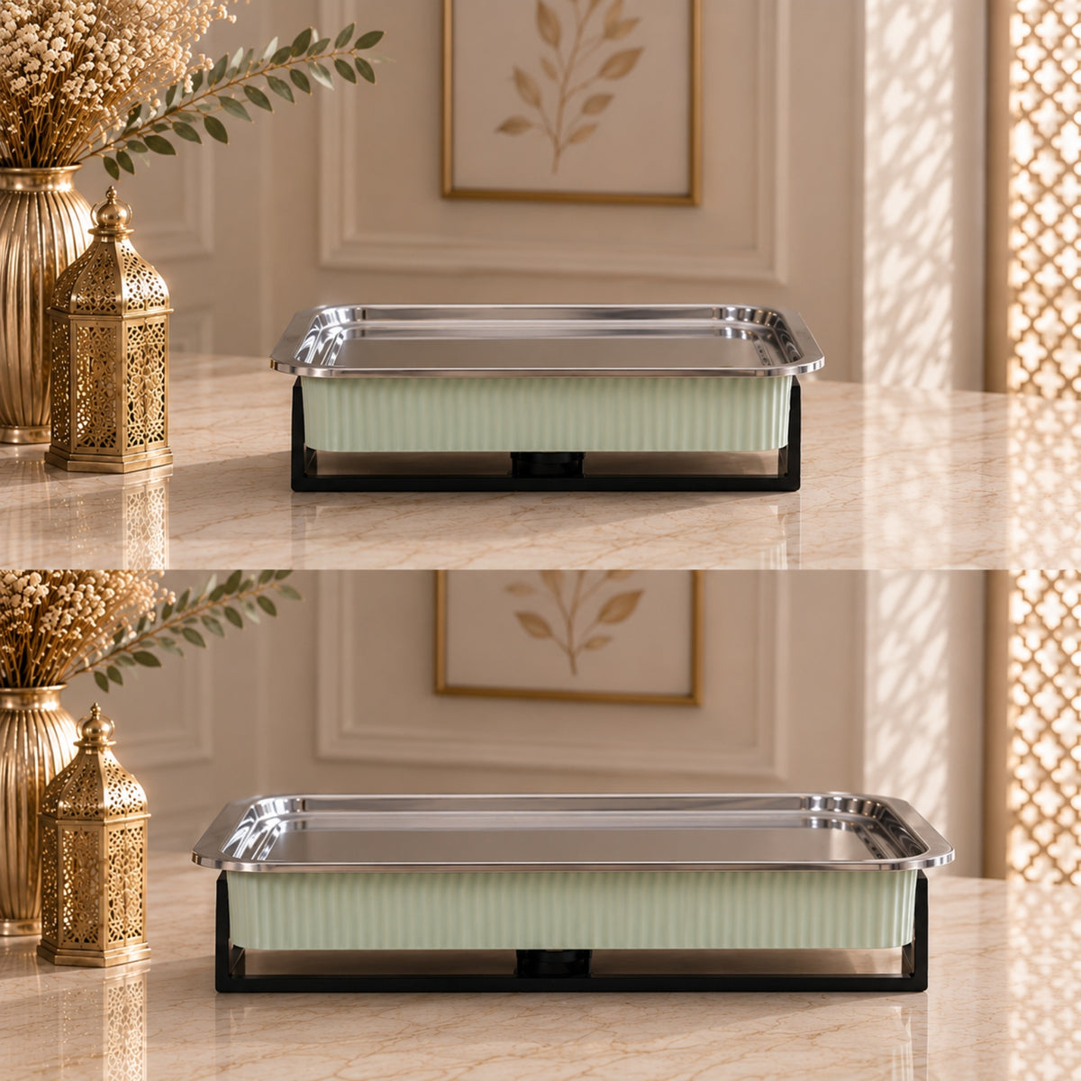 Rice Serving Plate Green 30cm & 45cm | Item No. 127