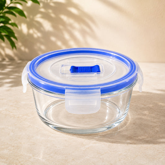 Pure Box Round Active Glass Food Container – 42cl