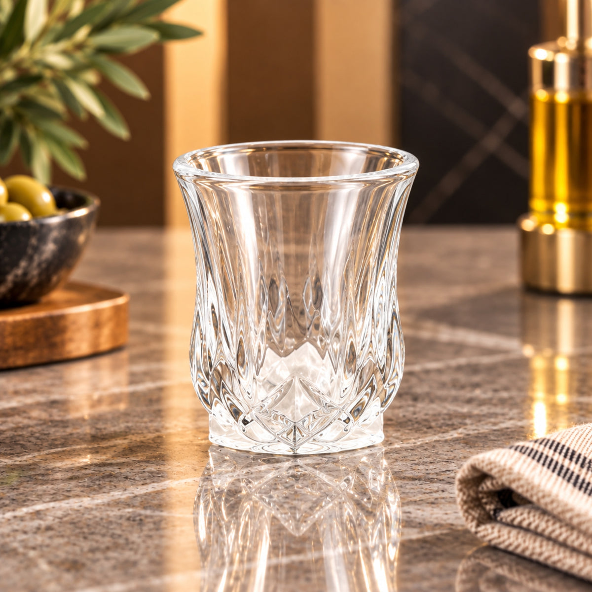 Clear Textured Shot Glass 45ml – 59mm Height